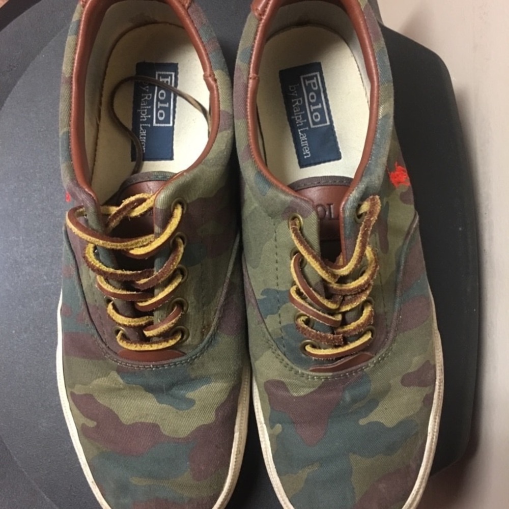 Men's camouflage polo canvas sneakers
